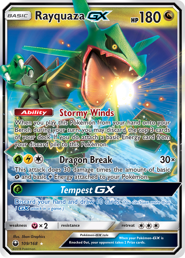 Rayquaza GX (109/168) [Sun & Moon: Celestial Storm] | Exor Games Bridgewater