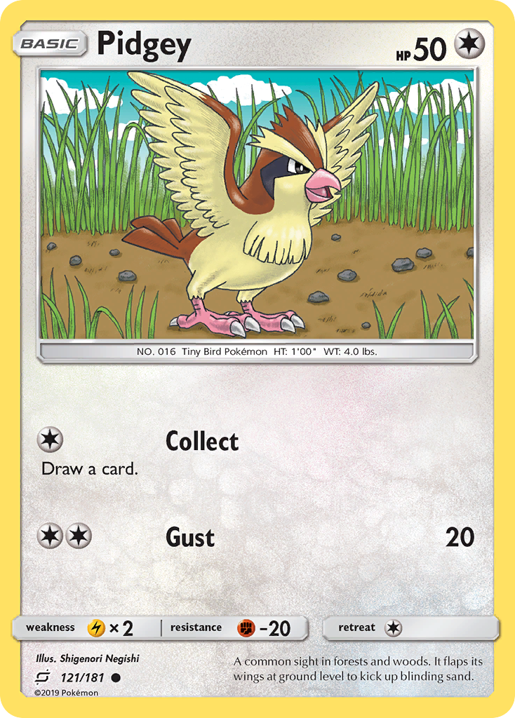 Pidgey (121/181) [Sun & Moon: Team Up] | Exor Games Bridgewater