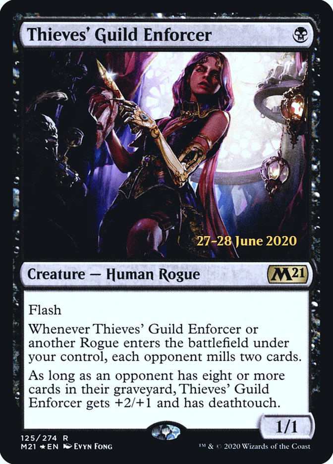 Thieves' Guild Enforcer  [Core Set 2021 Prerelease Promos] | Exor Games Bridgewater