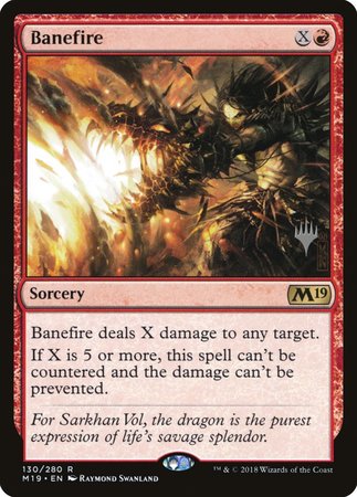 Banefire [Core Set 2019 Promos] | Exor Games Bridgewater