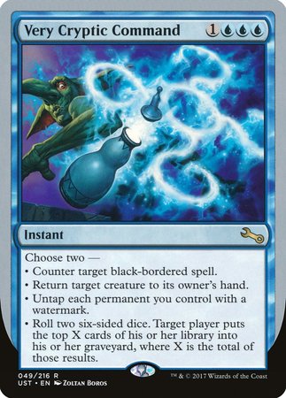 Very Cryptic Command (E) [Unstable] | Exor Games Bridgewater