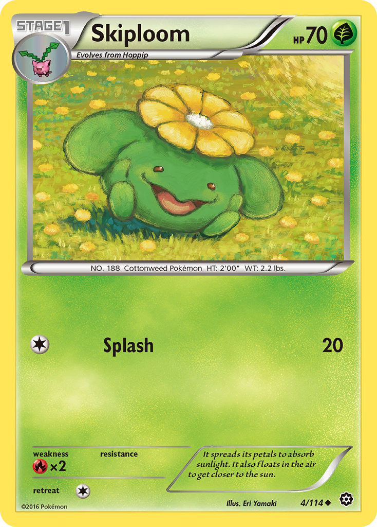 Skiploom (4/114) [XY: Steam Siege] | Exor Games Bridgewater