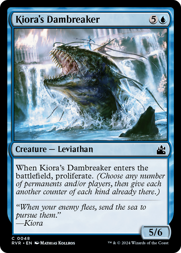 Kiora's Dambreaker [Ravnica Remastered] | Exor Games Bridgewater