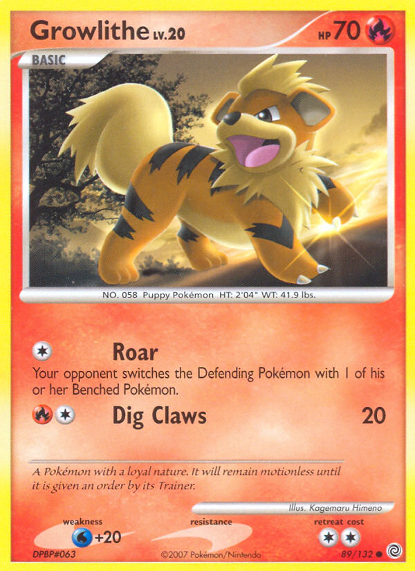 Growlithe (89/132) [Diamond & Pearl: Secret Wonders] | Exor Games Bridgewater