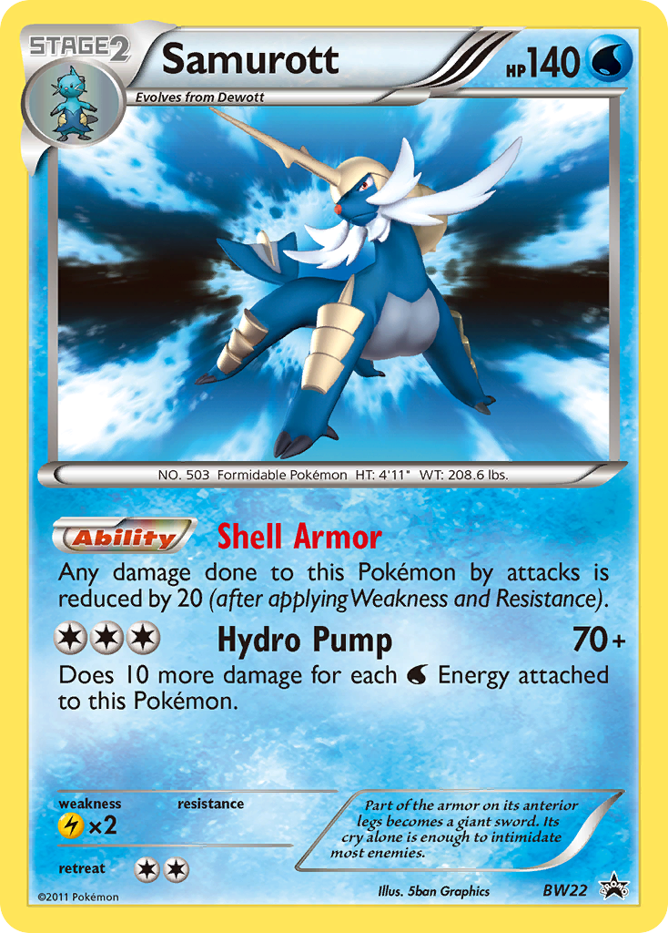 Samurott (BW22) [Black & White: Black Star Promos] | Exor Games Bridgewater