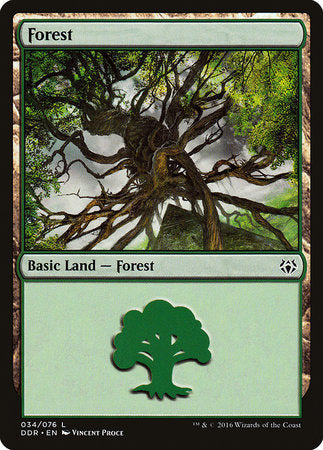 Forest (34) [Duel Decks: Nissa vs. Ob Nixilis] | Exor Games Bridgewater