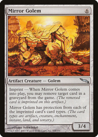 Mirror Golem [Mirrodin] | Exor Games Bridgewater