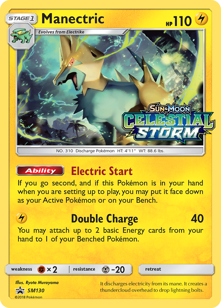 Manectric (SM130) [Sun & Moon: Black Star Promos] | Exor Games Bridgewater