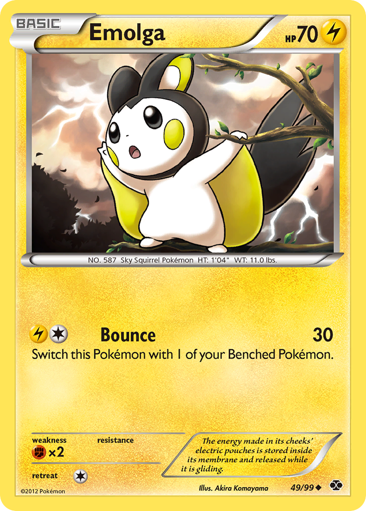 Emolga (49/99) [Black & White: Next Destinies] | Exor Games Bridgewater