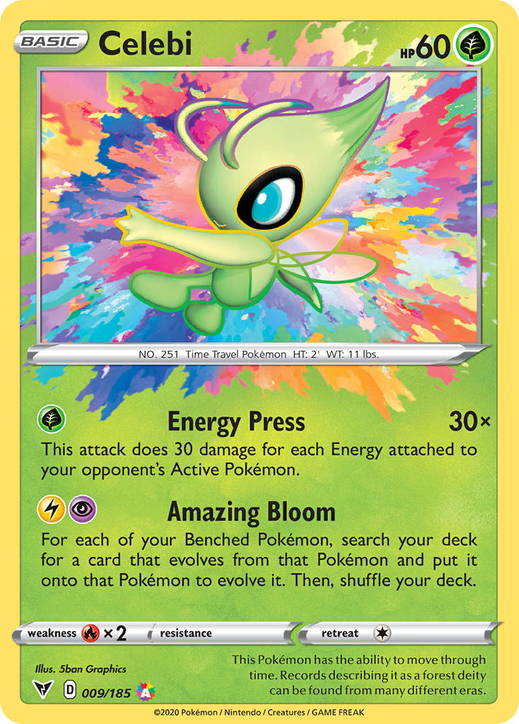 Celebi (009/185) [Sword & Shield: Vivid Voltage] | Exor Games Bridgewater