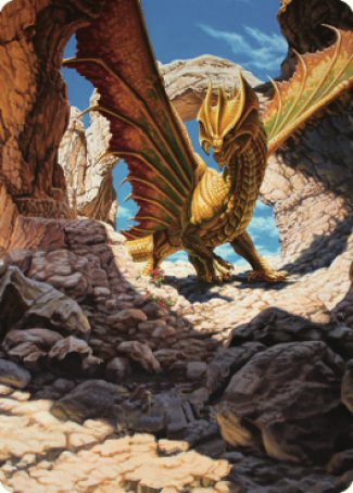 Ancient Brass Dragon Art Card (02) [Commander Legends: Battle for Baldur's Gate Art Series] | Exor Games Bridgewater