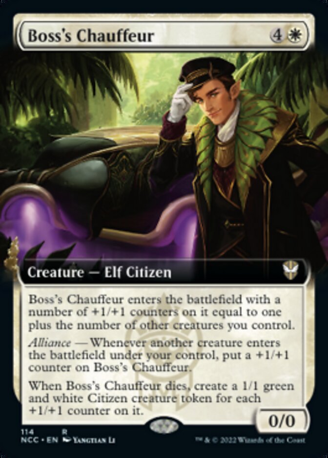 Boss's Chauffeur (Extended Art) [Streets of New Capenna Commander] | Exor Games Bridgewater