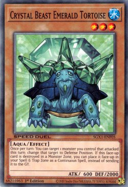 Crystal Beast Emerald Tortoise [SGX1-ENF05] Common | Exor Games Bridgewater