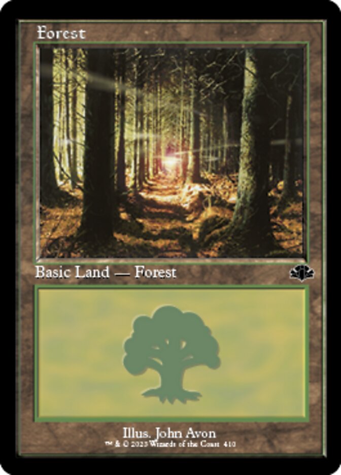 Forest (410) (Retro) [Dominaria Remastered] | Exor Games Bridgewater