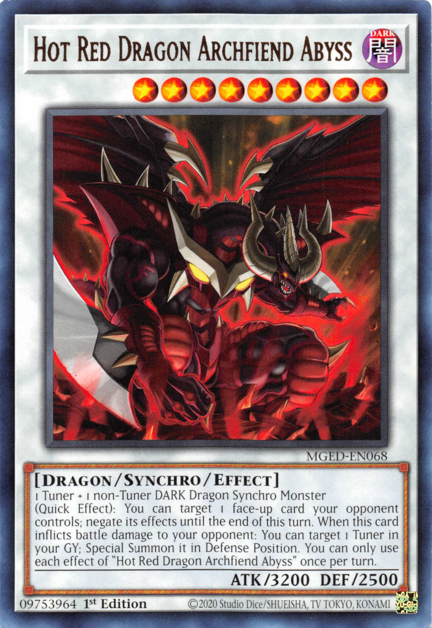 Hot Red Dragon Archfiend Abyss [MGED-EN068] Rare | Exor Games Bridgewater