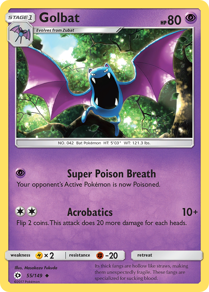 Golbat (55/149) [Sun & Moon: Base Set] | Exor Games Bridgewater