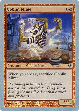 Goblin Mime (Alternate Foil) [Unhinged] | Exor Games Bridgewater