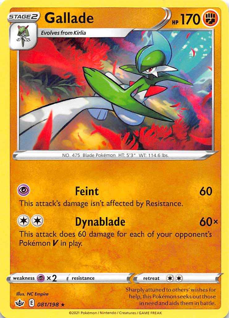 Gallade (081/198) [Sword & Shield: Chilling Reign] | Exor Games Bridgewater