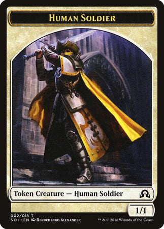 Human Soldier Token [Shadows over Innistrad Tokens] | Exor Games Bridgewater