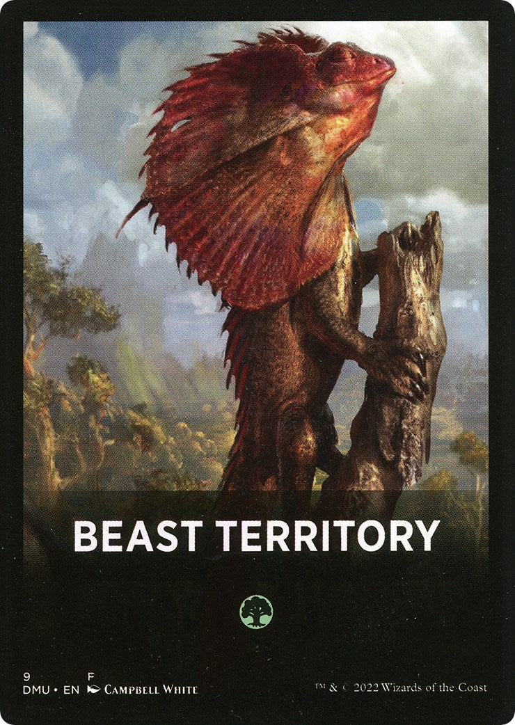 Beast Territory Theme Card [Dominaria United Tokens] | Exor Games Bridgewater