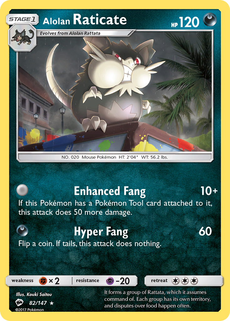 Alolan Raticate (82/147) [Sun & Moon: Burning Shadows] | Exor Games Bridgewater