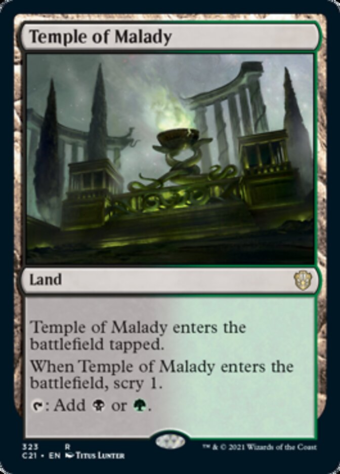 Temple of Malady [Commander 2021] | Exor Games Bridgewater