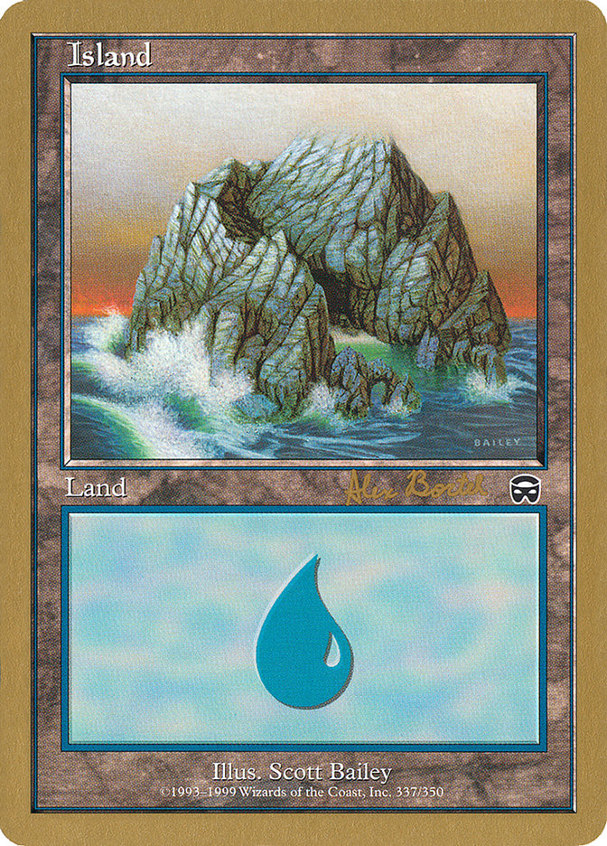 Island (ab337a) (Alex Borteh) [World Championship Decks 2001] | Exor Games Bridgewater