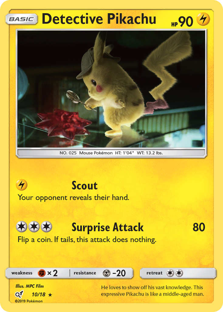 Detective Pikachu (10/18) [Sun & Moon: Detective Pikachu] | Exor Games Bridgewater