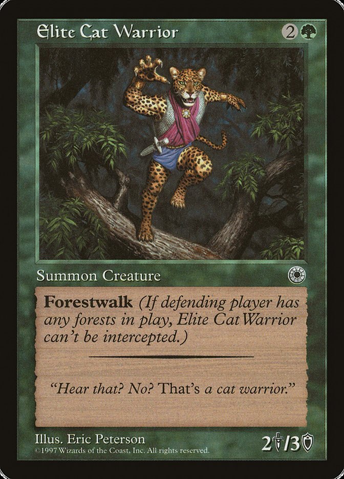 Elite Cat Warrior (With Flavor Text) [Portal] | Exor Games Bridgewater