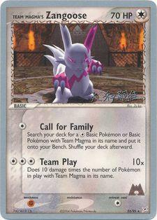 Team Magma's Zangoose (23/95) (Magma Spirit - Tsuguyoshi Yamato) [World Championships 2004] | Exor Games Bridgewater