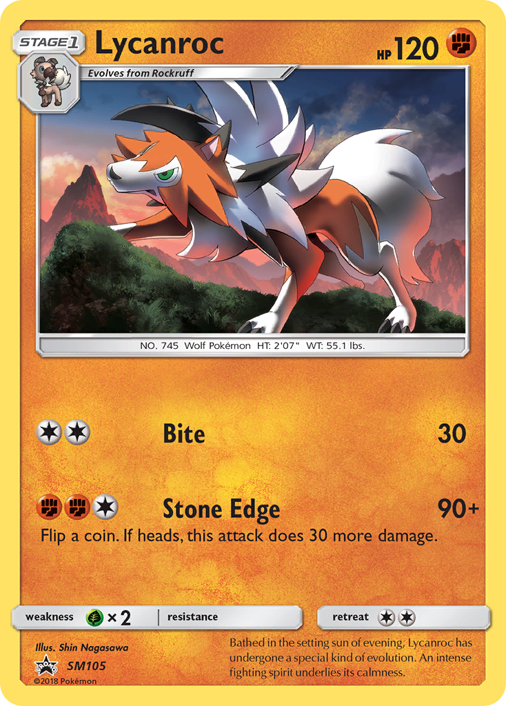 Lycanroc (SM105) [Sun & Moon: Black Star Promos] | Exor Games Bridgewater