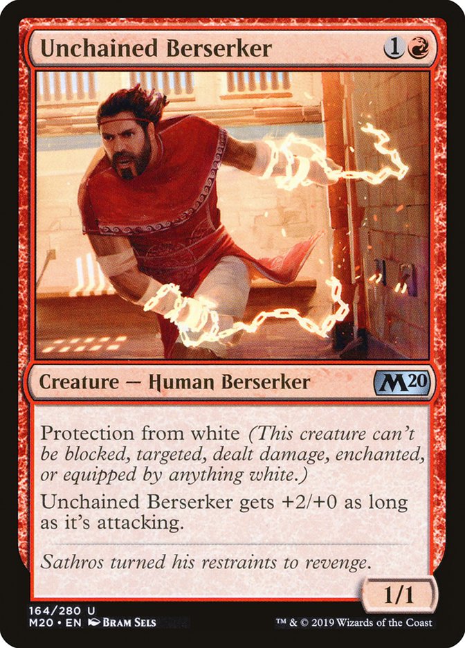 Unchained Berserker [Core Set 2020] | Exor Games Bridgewater