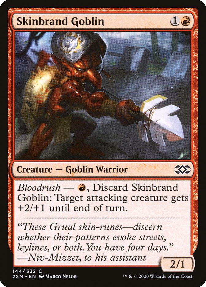 Skinbrand Goblin [Double Masters] | Exor Games Bridgewater