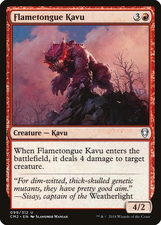 Flametongue Kavu [Commander Anthology Volume II] | Exor Games Bridgewater