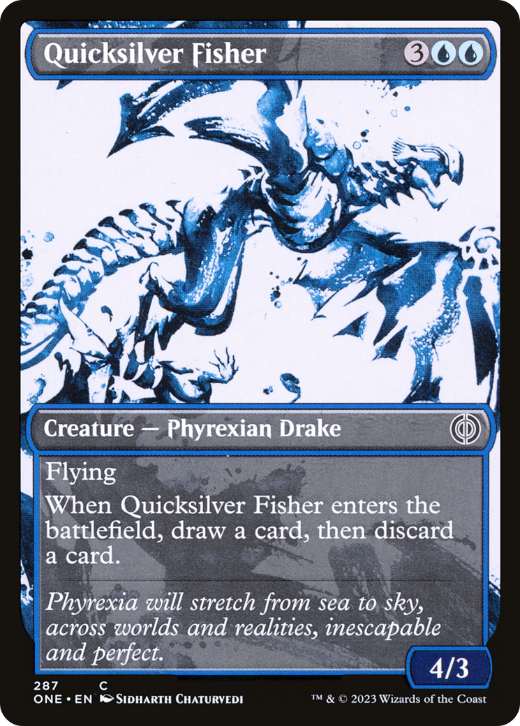 Quicksilver Fisher (Showcase Ichor) [Phyrexia: All Will Be One] | Exor Games Bridgewater