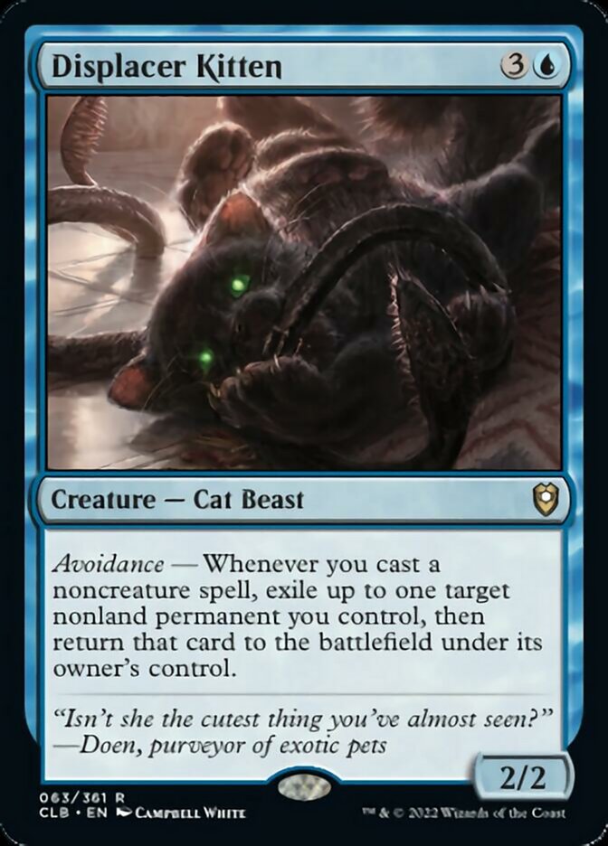 Displacer Kitten [Commander Legends: Battle for Baldur's Gate] | Exor Games Bridgewater