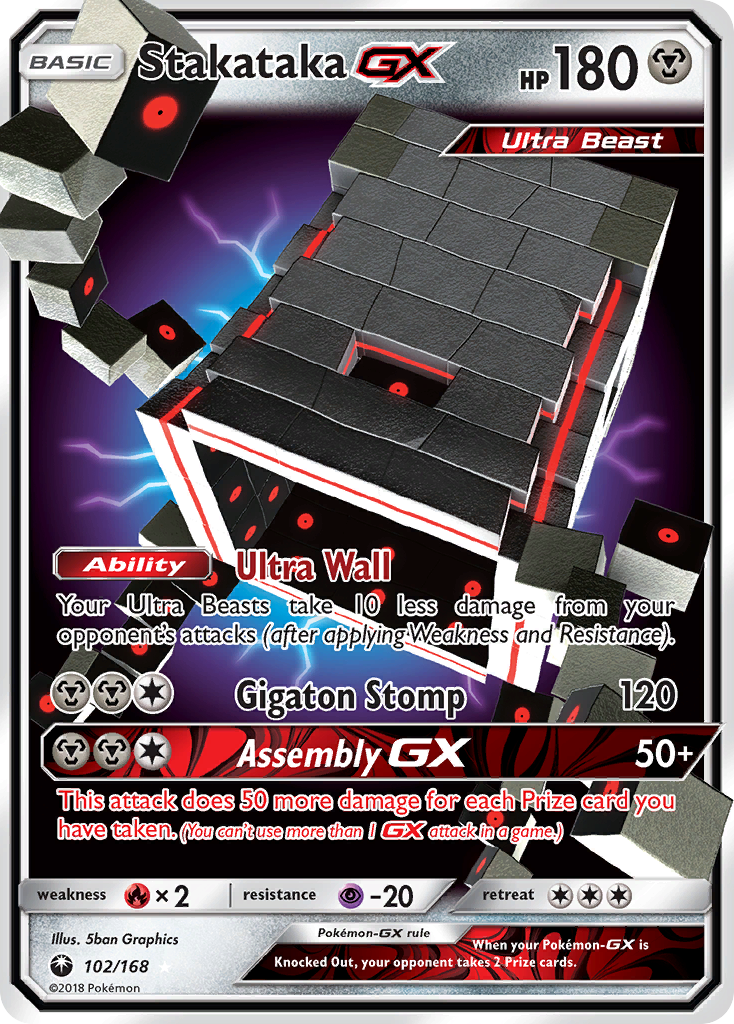 Stakataka GX (102/168) [Sun & Moon: Celestial Storm] | Exor Games Bridgewater