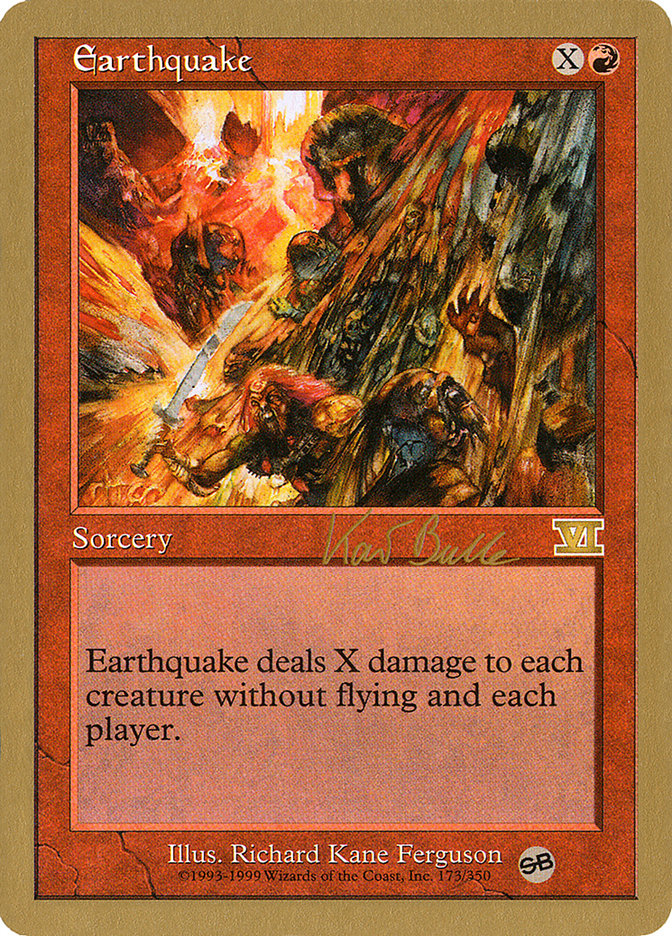 Earthquake (Kai Budde) (SB) [World Championship Decks 1999] | Exor Games Bridgewater