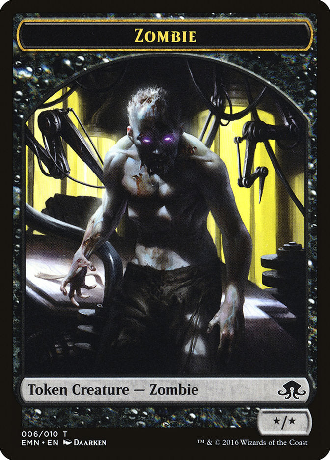 Zombie (006/010) [Eldritch Moon Tokens] | Exor Games Bridgewater