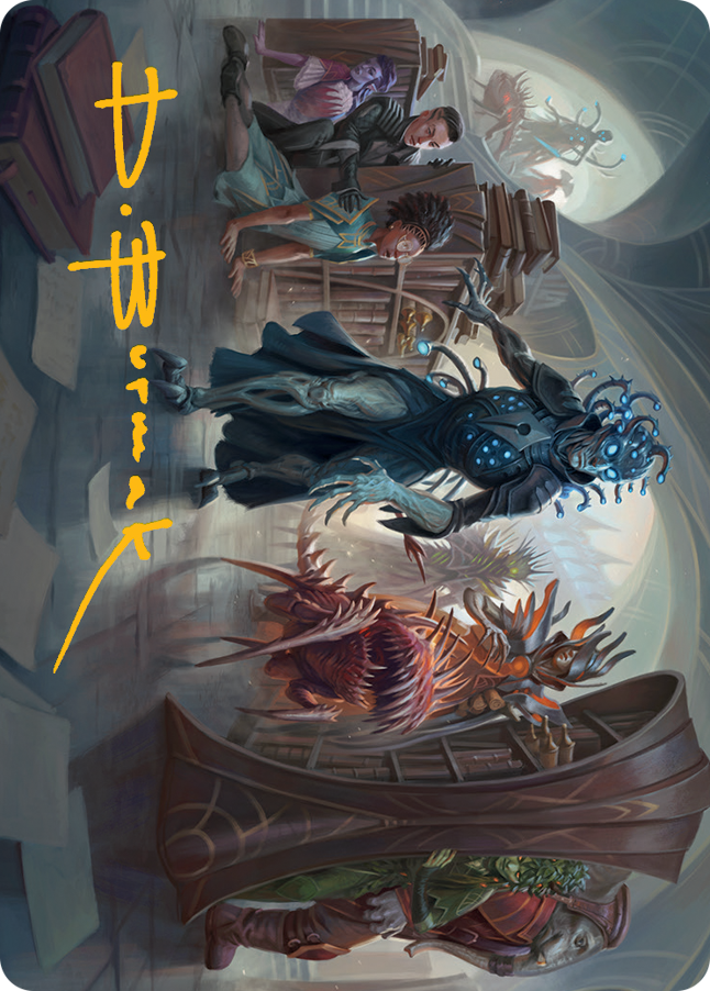 Invasion of Arcavios Art Card (Gold-Stamped Signature) [March of the Machine Art Series] | Exor Games Bridgewater