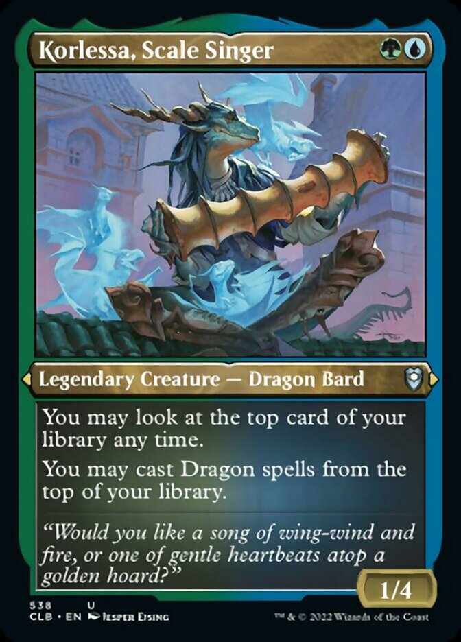 Korlessa, Scale Singer (Foil Etched) [Commander Legends: Battle for Baldur's Gate] | Exor Games Bridgewater