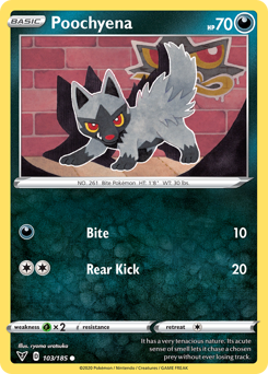 Poochyena (103/185) [Sword & Shield: Vivid Voltage] | Exor Games Bridgewater