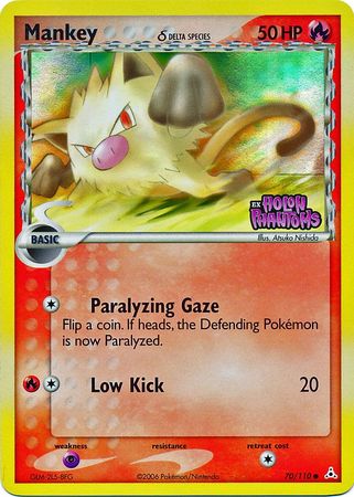 Mankey (70/110) (Delta Species) (Stamped) [EX: Holon Phantoms] | Exor Games Bridgewater