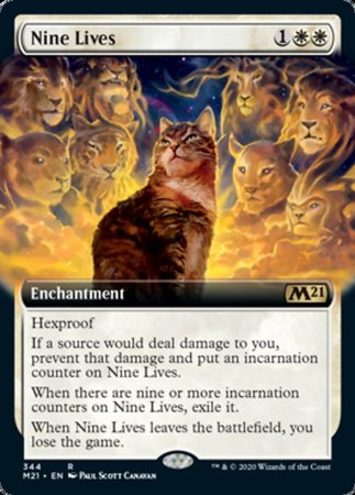 Nine Lives (Extended Art) [Core Set 2021] | Exor Games Bridgewater