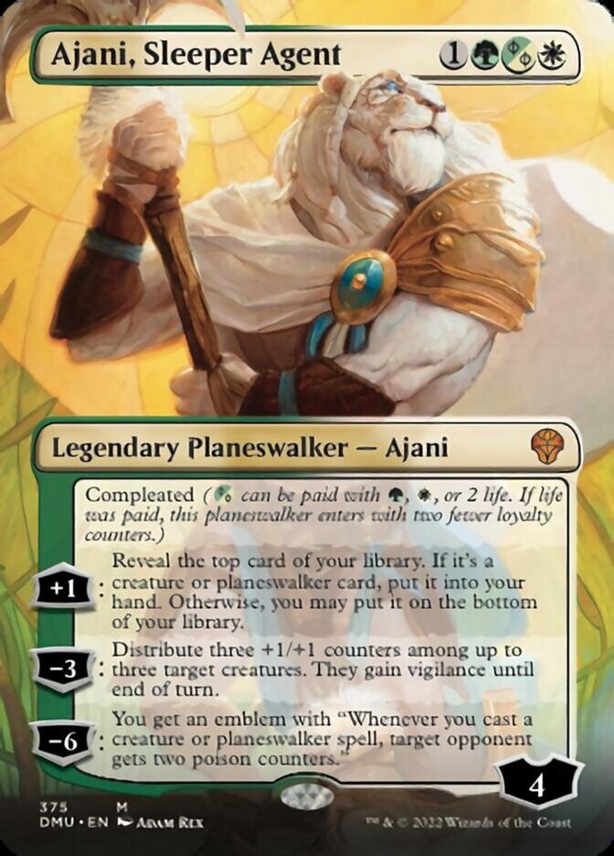 Ajani, Sleeper Agent (Borderless) (375) [Dominaria United] | Exor Games Bridgewater