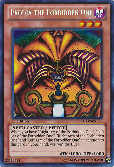 Exodia the Forbidden One [LCYW-EN306] Secret Rare | Exor Games Bridgewater