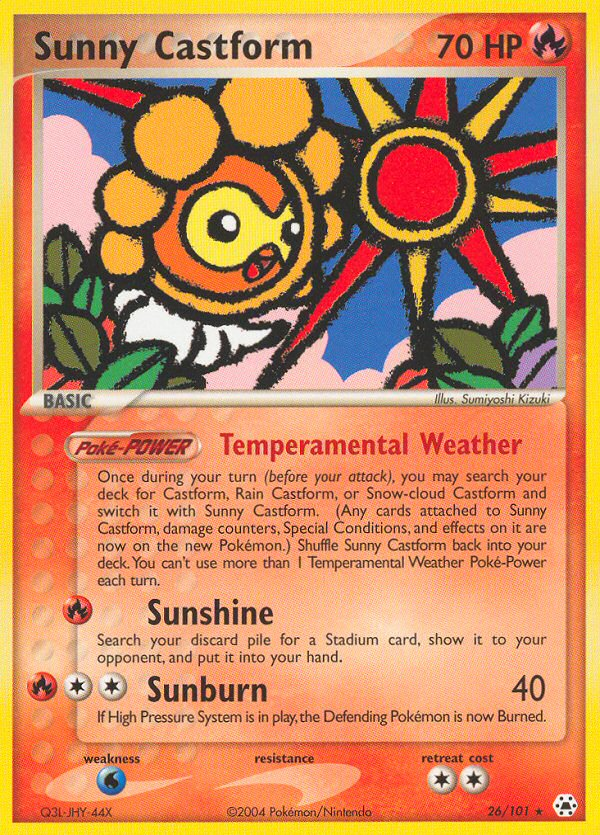 Sunny Castform (26/101) [EX: Hidden Legends] | Exor Games Bridgewater