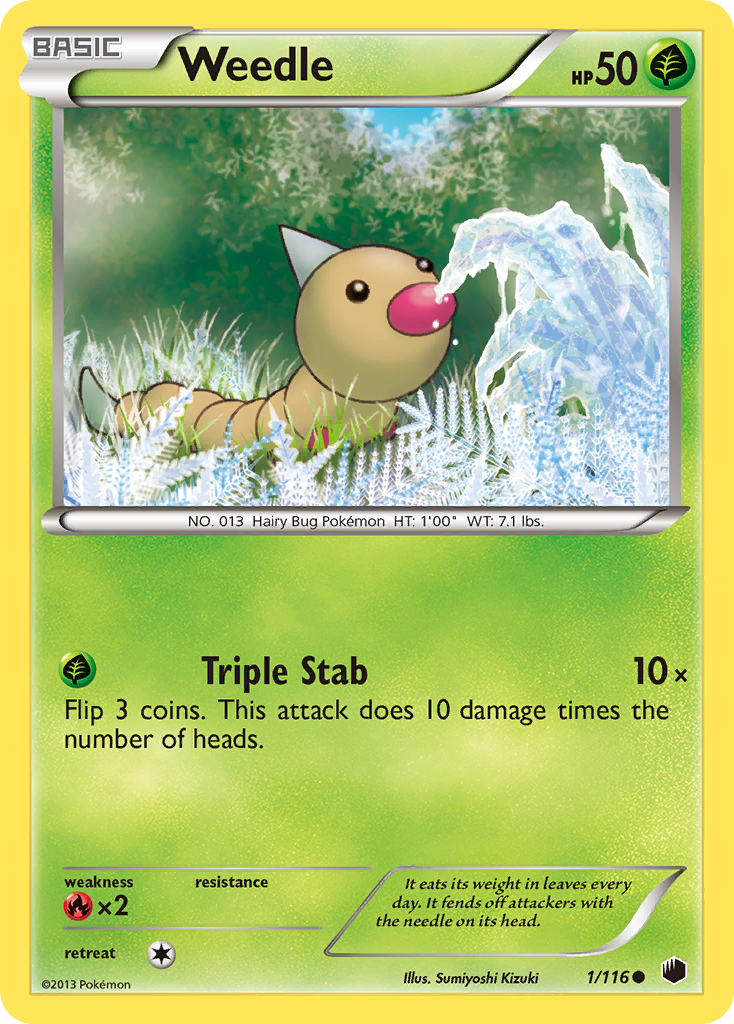 Weedle (1/116) [Black & White: Plasma Freeze] | Exor Games Bridgewater
