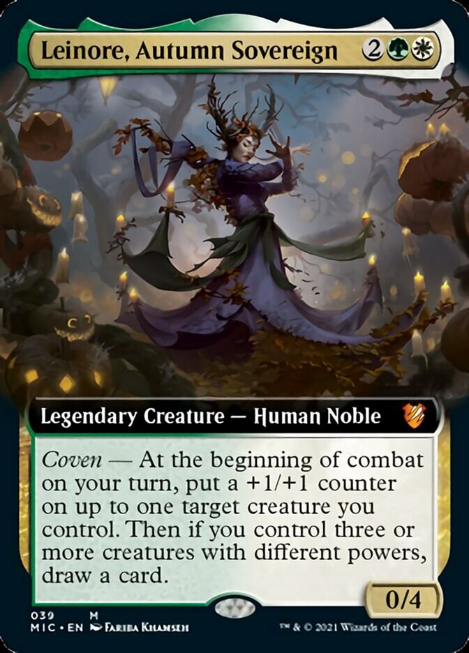 Leinore, Autumn Sovereign (Extended) [Innistrad: Midnight Hunt Commander] | Exor Games Bridgewater