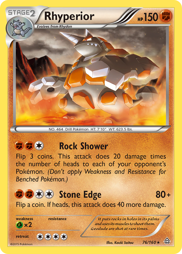 Rhyperior (76/160) [XY: Primal Clash] | Exor Games Bridgewater